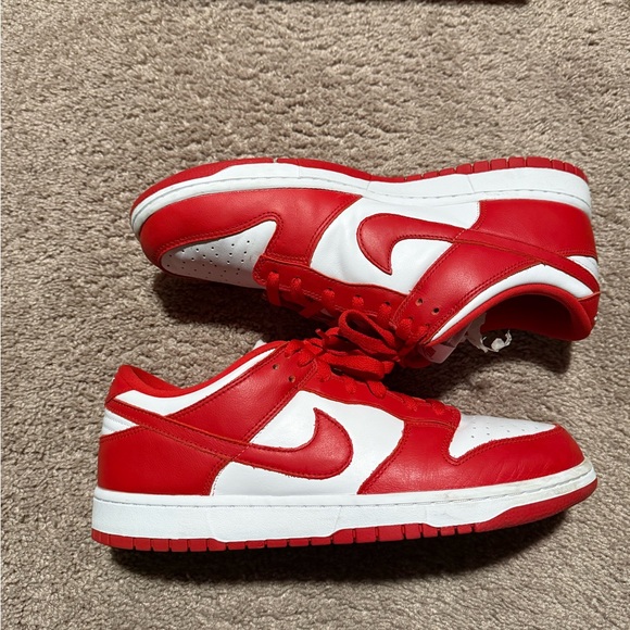 Nike Dunk Low SP White/University Red Mens Size 12 - Picture 4 of 8